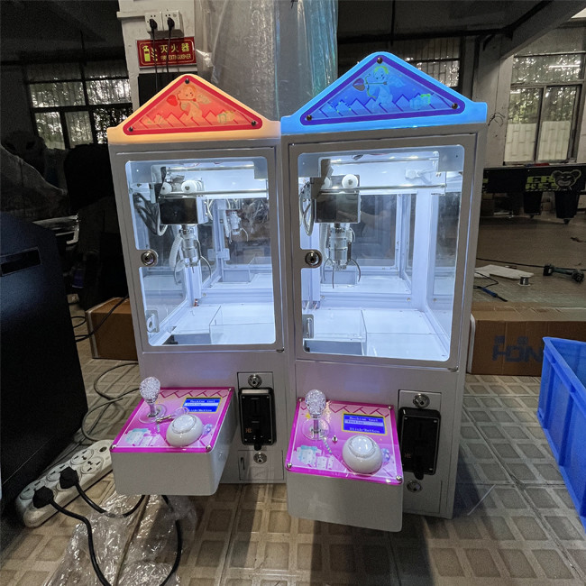 Coin Mechanism Mini Claw Machine Single Player Catch Plush Toys 5mm Claw Arcade Crane Machine