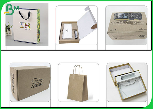 High tear strength  940 x 1280mm 400gsm Kraft Back Duplex Board For Beer Carton Making 