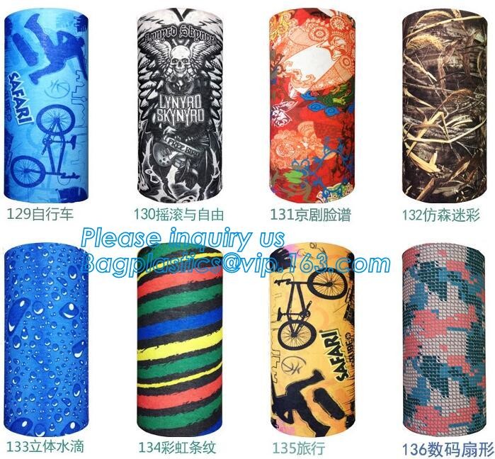 Hot sale fashion design printing multifunctional custom cheap 100% cotton bandana,microfiber plain custom made bandana