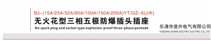 Crimping Type BJ-25AYT/GZ-4 Power High Quality  Explosion-proof Plug and Socket