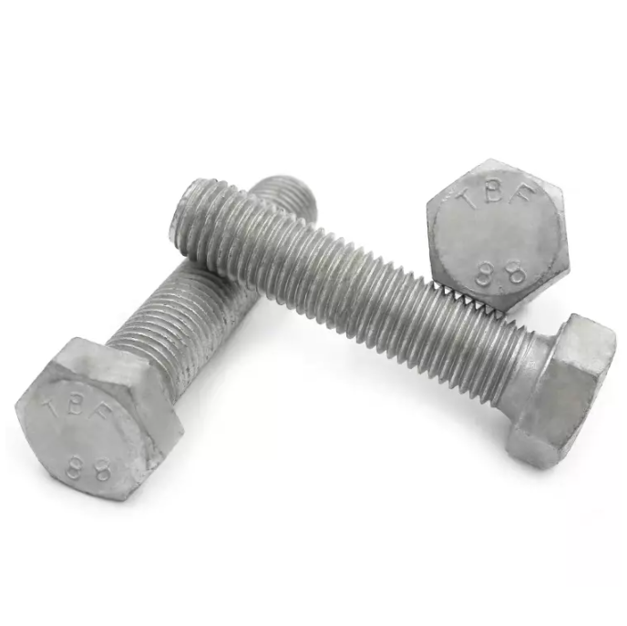 Retail Industry M10 M16 Hot Dip Galvanized Hdg Hex Bolt And Nut Din933 Din934
