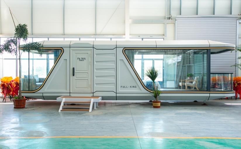 Fully Equipped Luxury Prefabricated Mobile Homes Family Residences Mobile Spacecraft