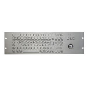 China 1U Industrial Metal Keyboard With Trackball Numeric FN Keys Waterproof on sale