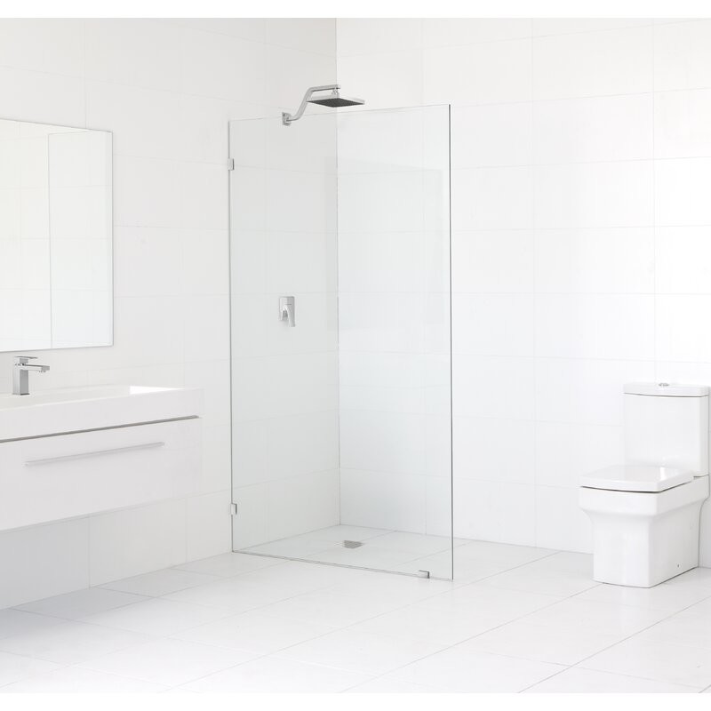 8mm Tempered Glass Shower Screen Easy Clean Safety For Walk In Shower Enclosure