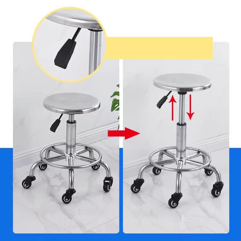 Adjustable Height Esd Office Chair Lab Stool Cleanroom Chair
