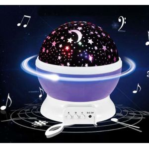  Romantic Room LED USB Rotating Star Projector Sky Night Lamp With Music Manufactures