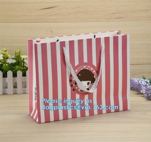 Full printed Luxury Paper Gift Bags Paper Carrier Bag Party Bag with Rope HandlesPersonalized Large Luxury Gift Shopping