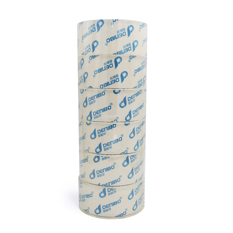 BOPP Yellowish Yellow Packaging Adhesive Sealing Tape 6 Rolls