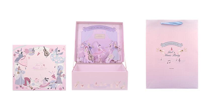 3D Unicorn Crafting Subscription Art Paper Gift Box For Wedding Favor Baby Birthday