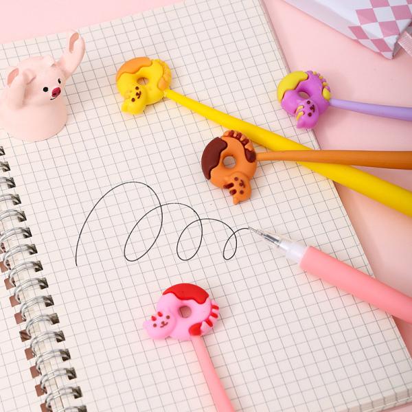 Cute Cartoon Silicone Gel Ink Pens Cartoon Animal Writing Pens 0.5 Mm Assorted