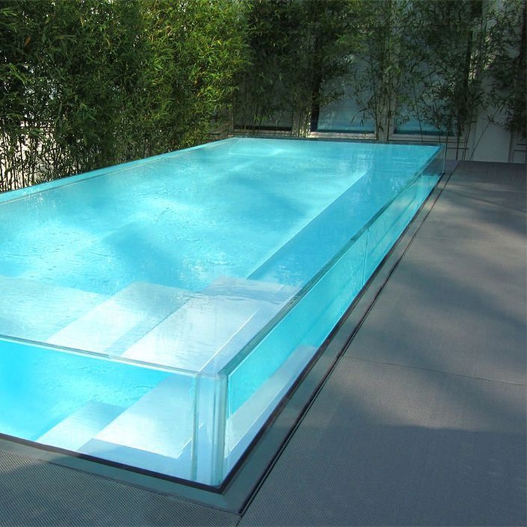 Clear 50mm Above Ground Acrylic Glass Sheet Swimming Pool in Transparent Plexiglass
