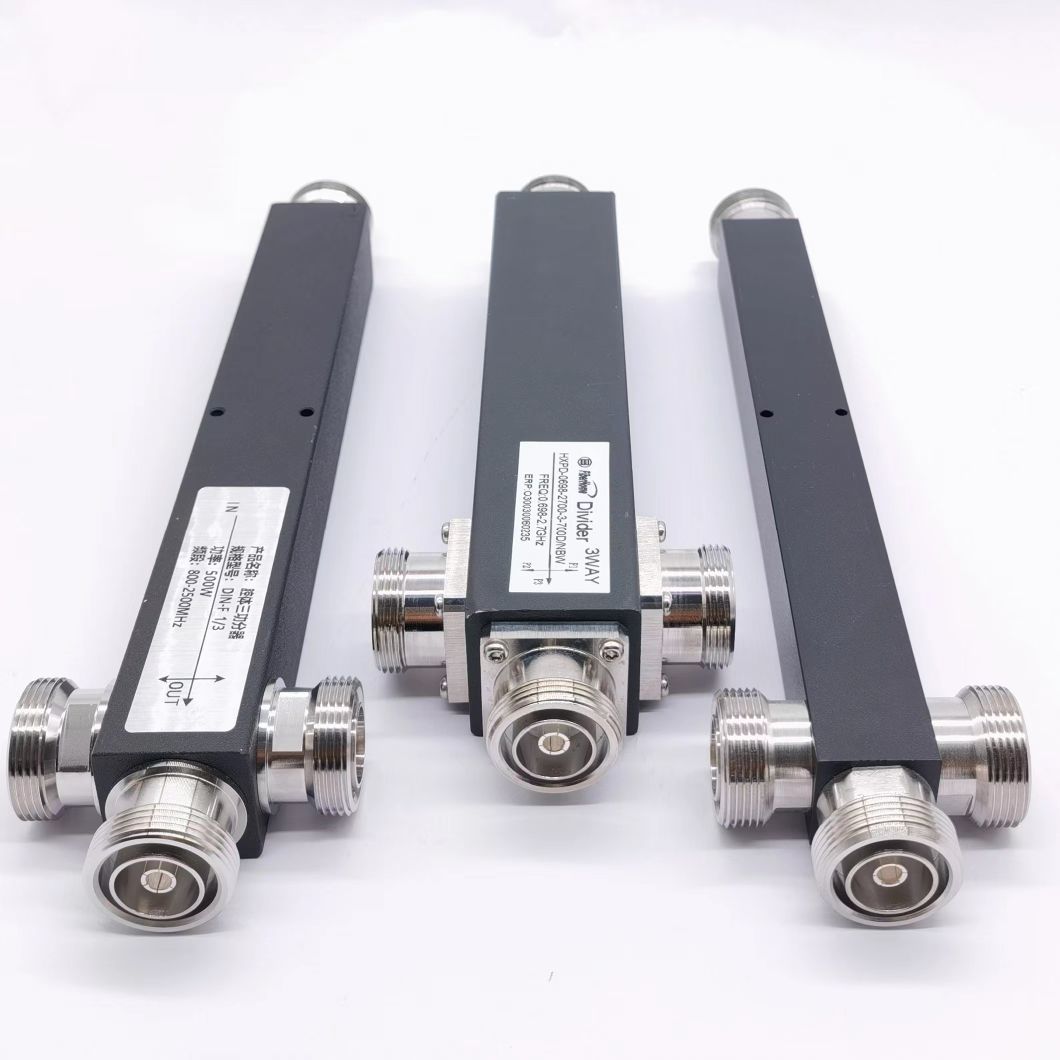 High Quality RF 2 Way Power Splitter 10W Highfrequency Range 350-3800MHz with SMA Female Connector Type Widely Used for Base Station