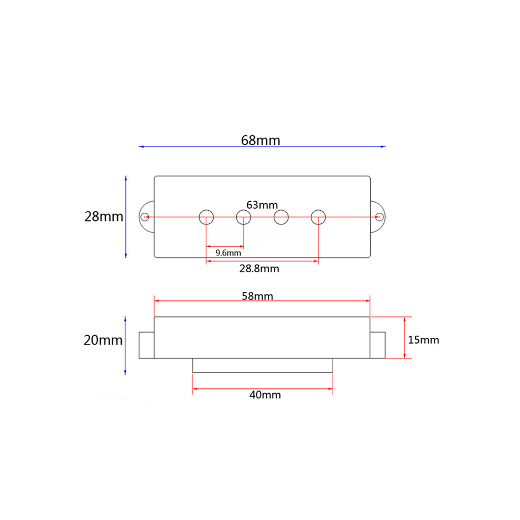 3 Band Equalizer EQ Preamp Circuit Bass Guitar Tone Control Wiring Harness and JP Pickup Set for Active Bass Pickup