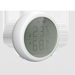 Smart Home Tuya Zigbee Wifi Wireless Smart Temperature And Humidity Sensor lcd Screen Use With Gateway Manufactures