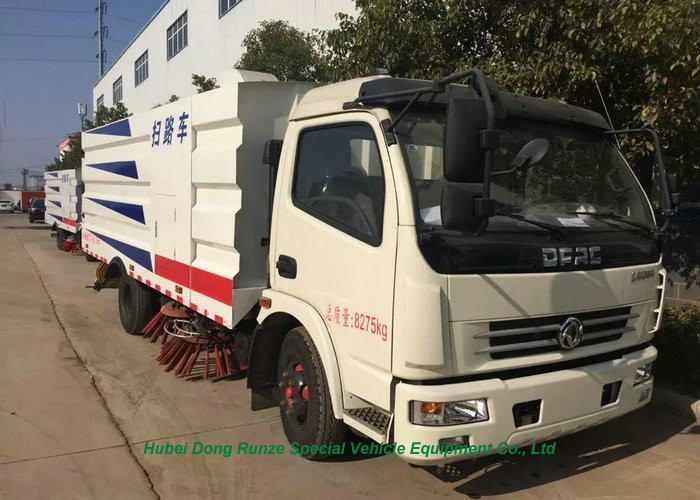 DFAC Truck Mounted Vacuum Street Sweeper With Cleaning Brushes 4000L Refuse