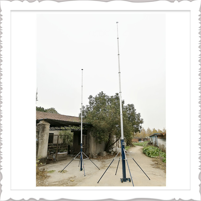 Self Lock Antenna Hand Push Up Winch Up Telescopic Mast Pole