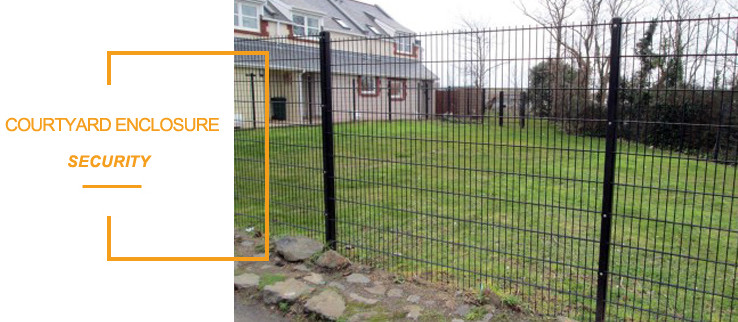 Hot Dipped Galvanized Double Loop Wire Fencing For Gardens 55*100mm Mesh Hole