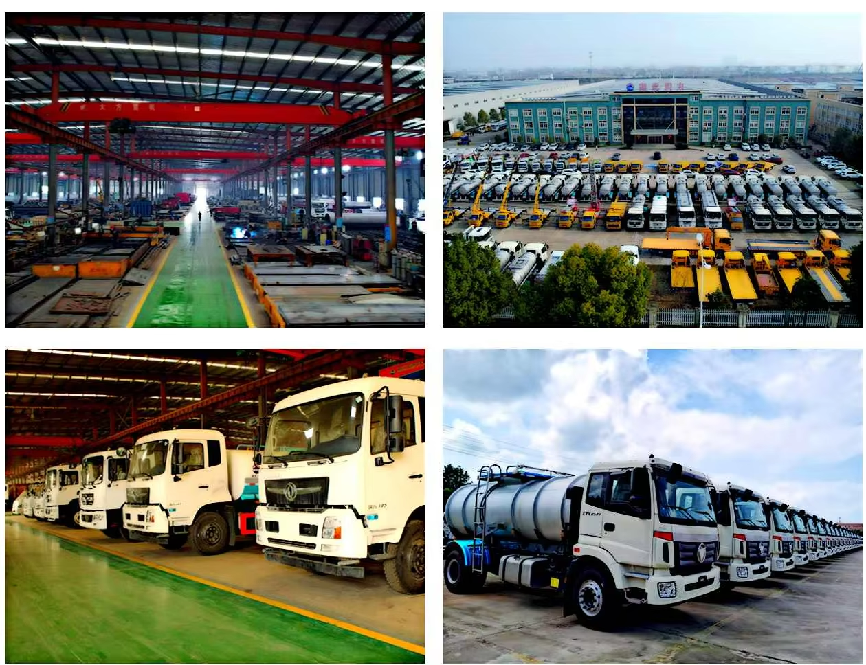 Export Type HOWO 15000 Liters Sewage Suction Truck Vacuum Tanker