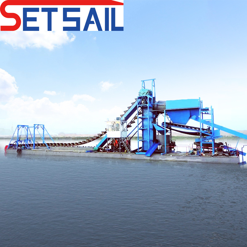 Chain Bucket Sand Dredger for River Sand and Gold