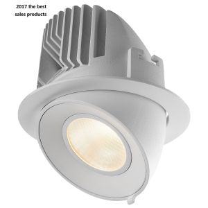 China 4000K 7W Power Spot Recessed Adjustable Led Downlight Pured Aluminum on sale
