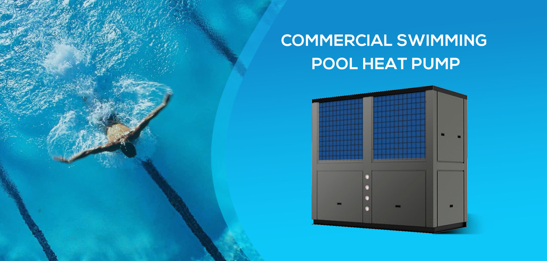 Wotech 55Kw R32 Swimming Pool Heat Pump OEM DC On/Off Electric For Hotel Pool Water Heating