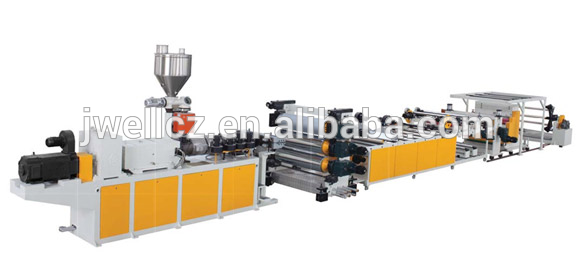 Jwell PVC Decoration Sheet Marble board Making machine Extrusion Production line