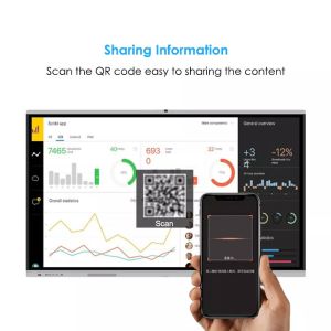 Digital Interactive 4K 85inch LCD Smart Board Multi Touch Screen