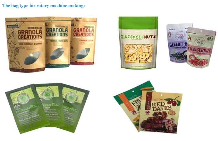 Stand Up Pouch Zipper Bag Rotary Packing Machine For Pet Food Cat Food