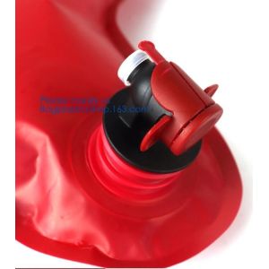 Custom Reusable Juice Food Packaging Plastic Bag Alcohol Drink Wine Spout Pouch