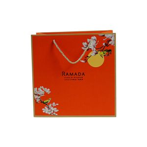 Embossing Rigid Gift Bag With Handles FSC ISO certification