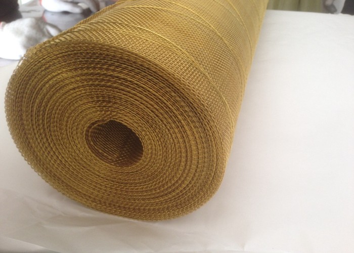 Woven Type Brass Wire Mesh Screen Square Hole 1m Width For Liquid Filter
