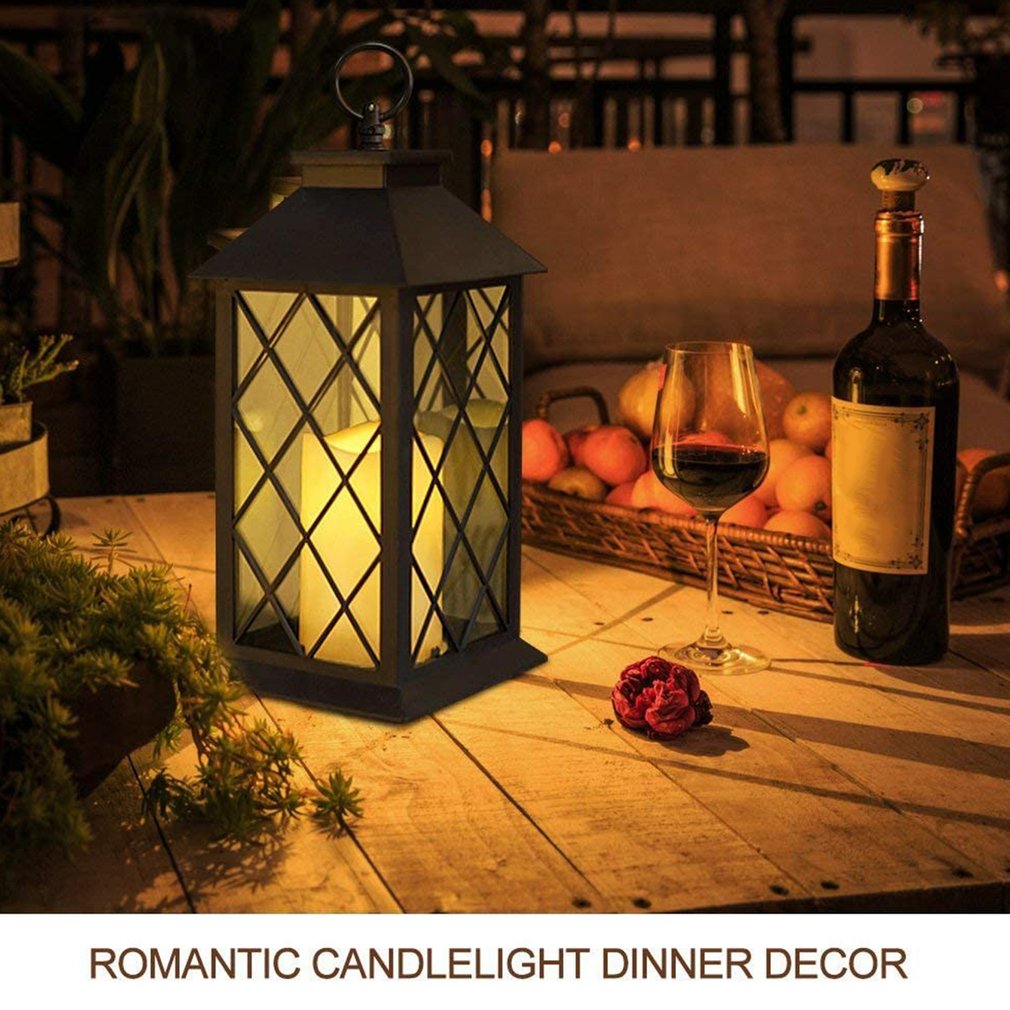 138COB 6hrs Charging Garden Hanging Lanterns Flameless Candle 3000LM