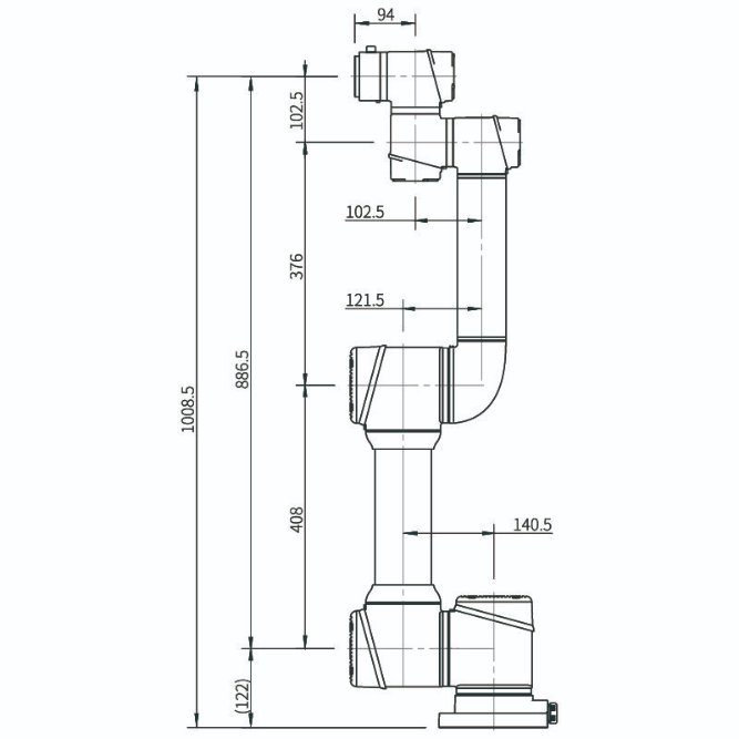 AUBO I5 Pick and Place Cobot Robotic Arm Lab Automation Robot Arm Flexible
