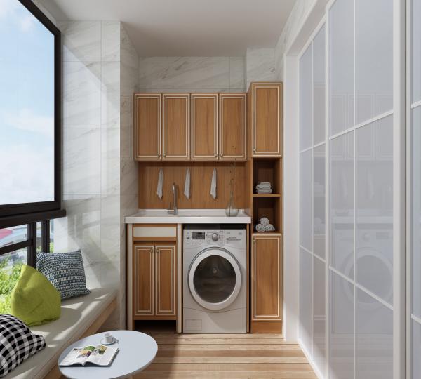 Modern Style High End Stainless Steel Laundry Room Cabinet with Plywood Door