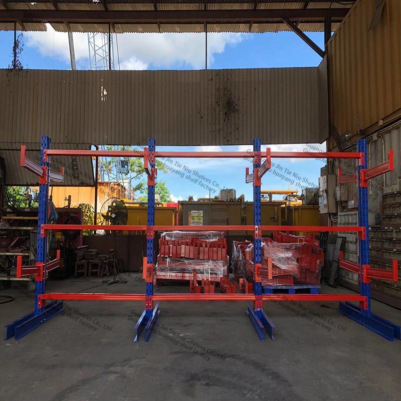 2500KG Cantilever Storage Rack System OEM Cantilever Pipe Storage Racks