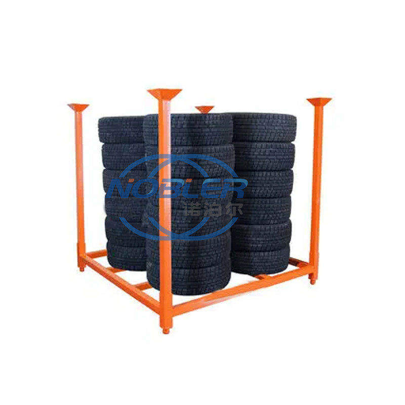 Oem Odm Steel Wheel Racks Car Tire Display Rack Stackable Motorcycle Spare Tyre Rack