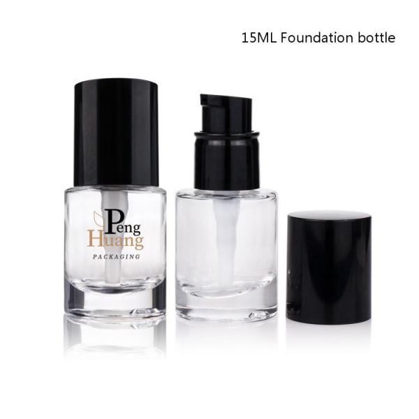 Wholesale Fashion Design 30ml Cosmetic Foundation Pump Skincare Lotion Glass