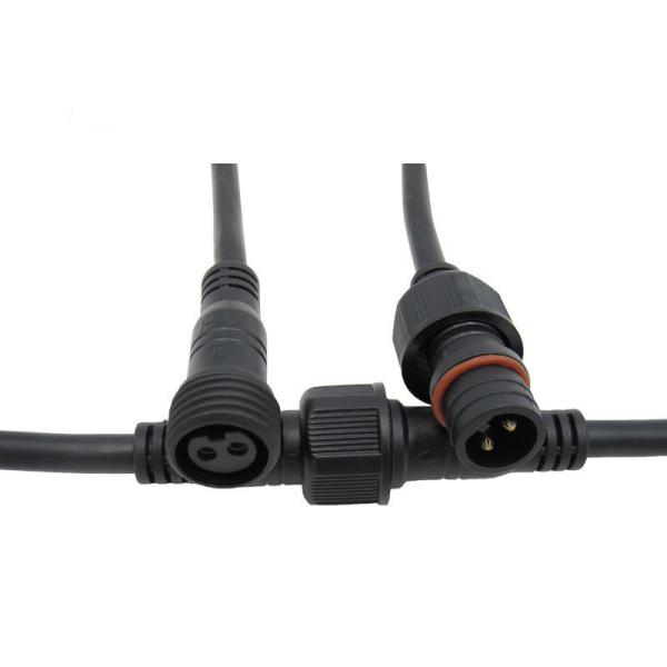 PVC IP65 Waterproof Wire Harness Male To Female Connector For Street Light