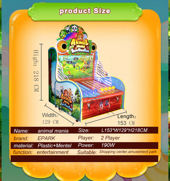 Paradise Pushing Ball Puzzle Redemption Game Machine 2 Player