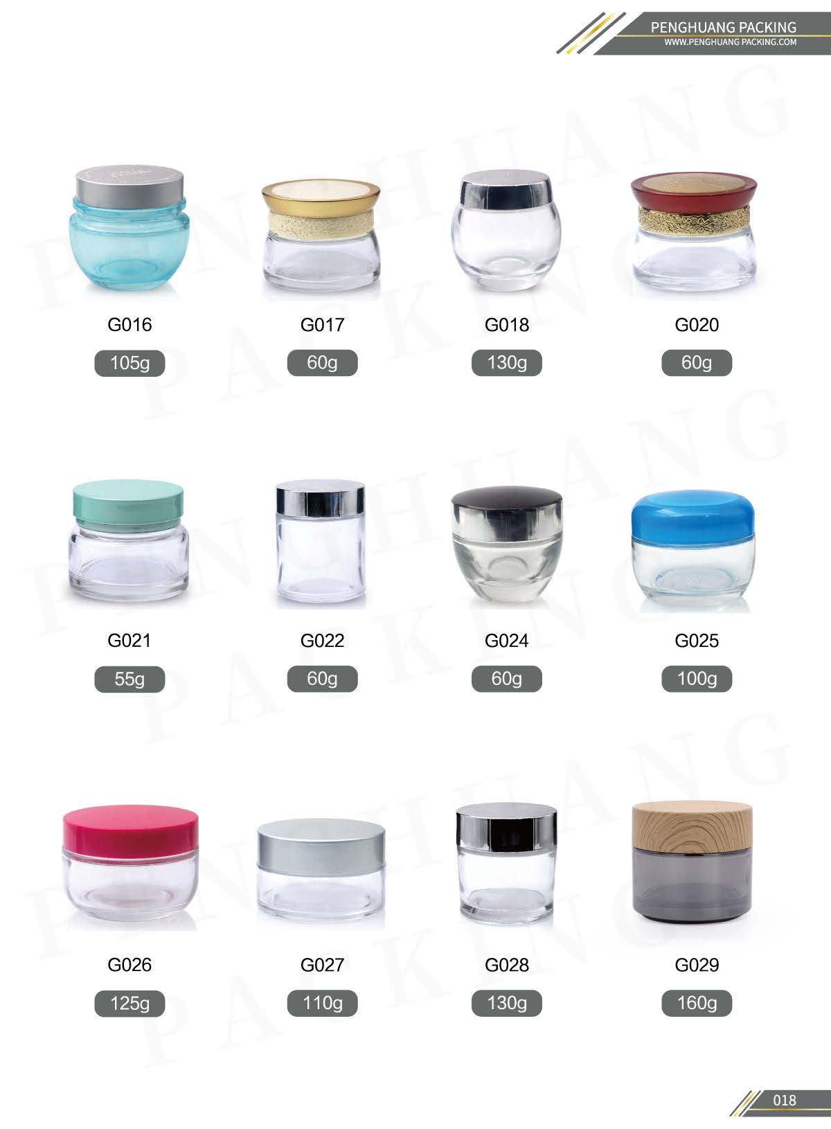 High White 50g Frosted Glass Cream Jar With Luxury Acrylic Gold Lid