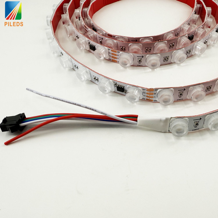 SPI-RGB Indoor Waterproof Double-Layer Smart Strip Lights 2550 Copper Foil Lens Side Emitting LED Wall Wash Light