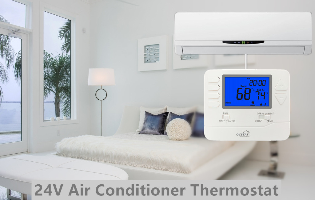 UL Non Programmable 1°C Accuracy HVAC Thermostat 24VAC For Hotel