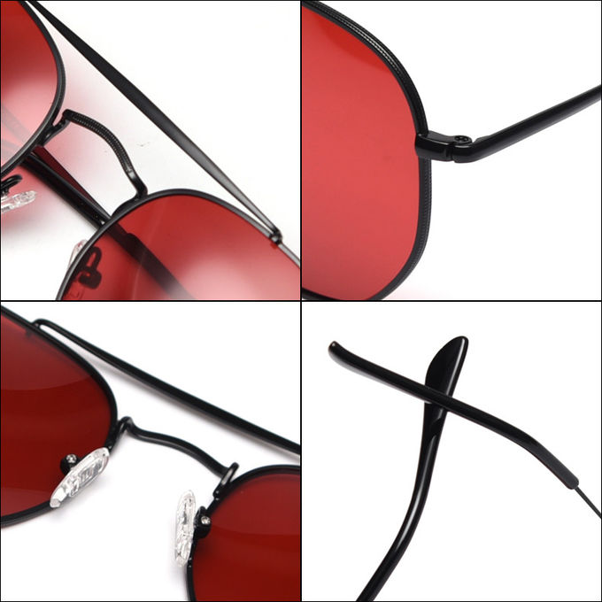 Unisex Photochromic Metal Frame Sunglasses Womens Polarized Lens 138mm