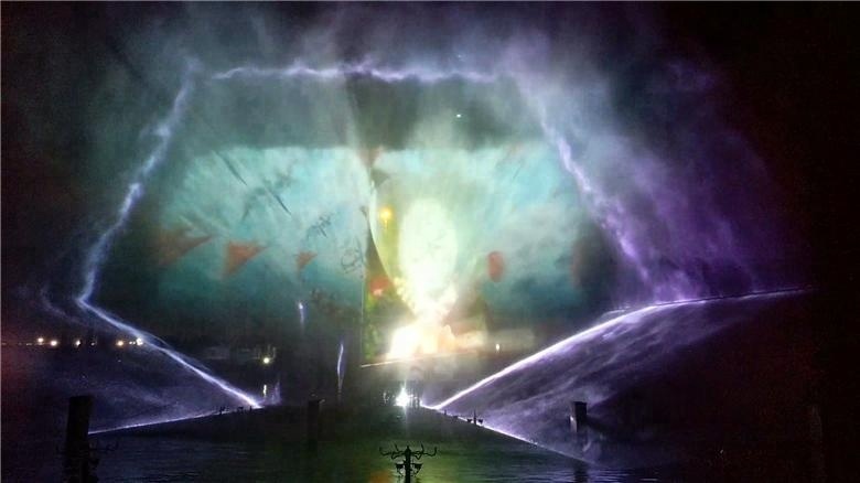 Video Show Water Movie Screen Musical Laser Water Screen Fountain