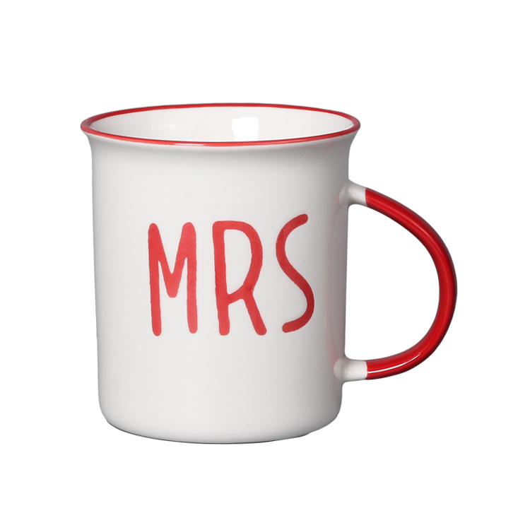 Customized LOGO Ceramic Anniversary Gift Mugs For Coffee Tea