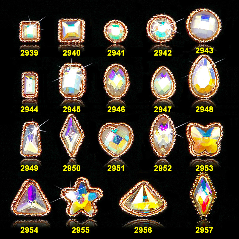 NEW Arrival 10*5*MM God 3D Clear Bow Nail Charm-You Will Get 1 Nail Charm from China jewelry factory