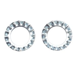 Zinc Plating Toothed Lock Washer Types A DIN6797 65Mn With External Teeth