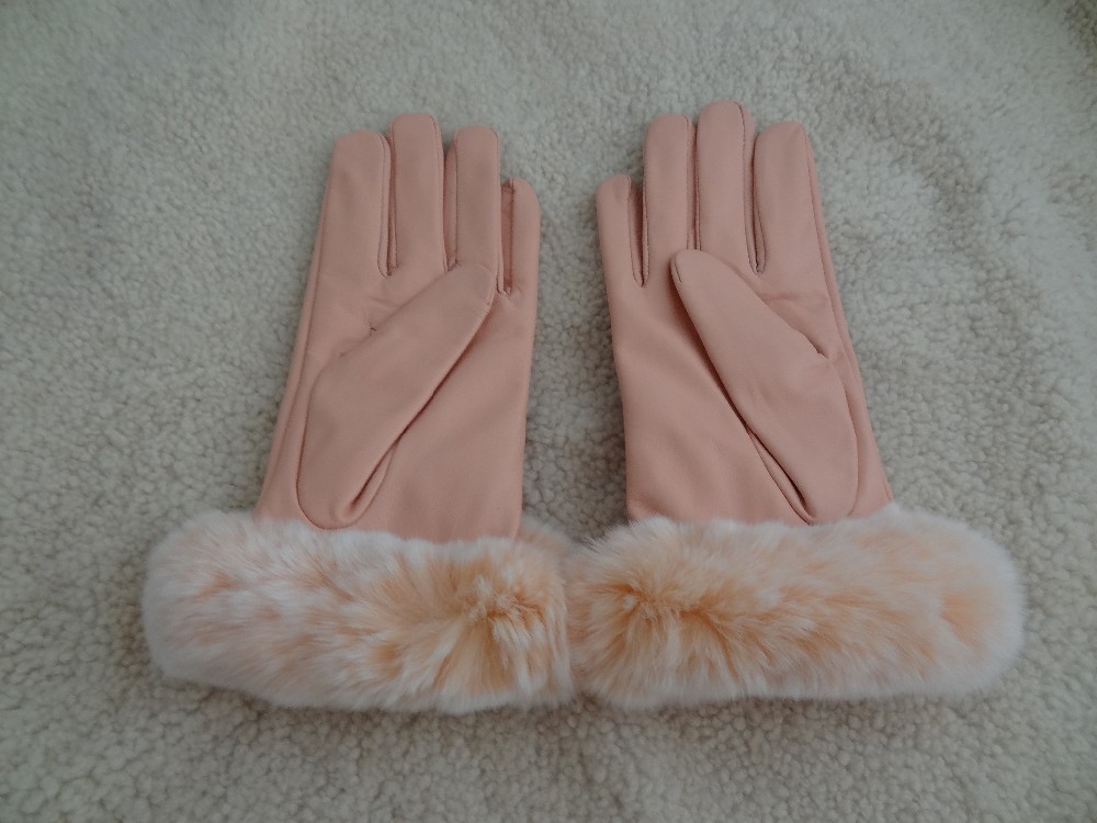 warm-keeping women sheepskin leather gloves