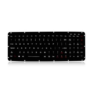 EMC Backlight Rugged Portable Laptop Keyboard IP65 IP68 Waterproof