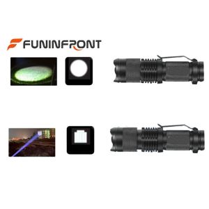 CREE XPE Q5 Zoomable MINI LED Flashlight with 3 Light Modes, Pocket LED Torch